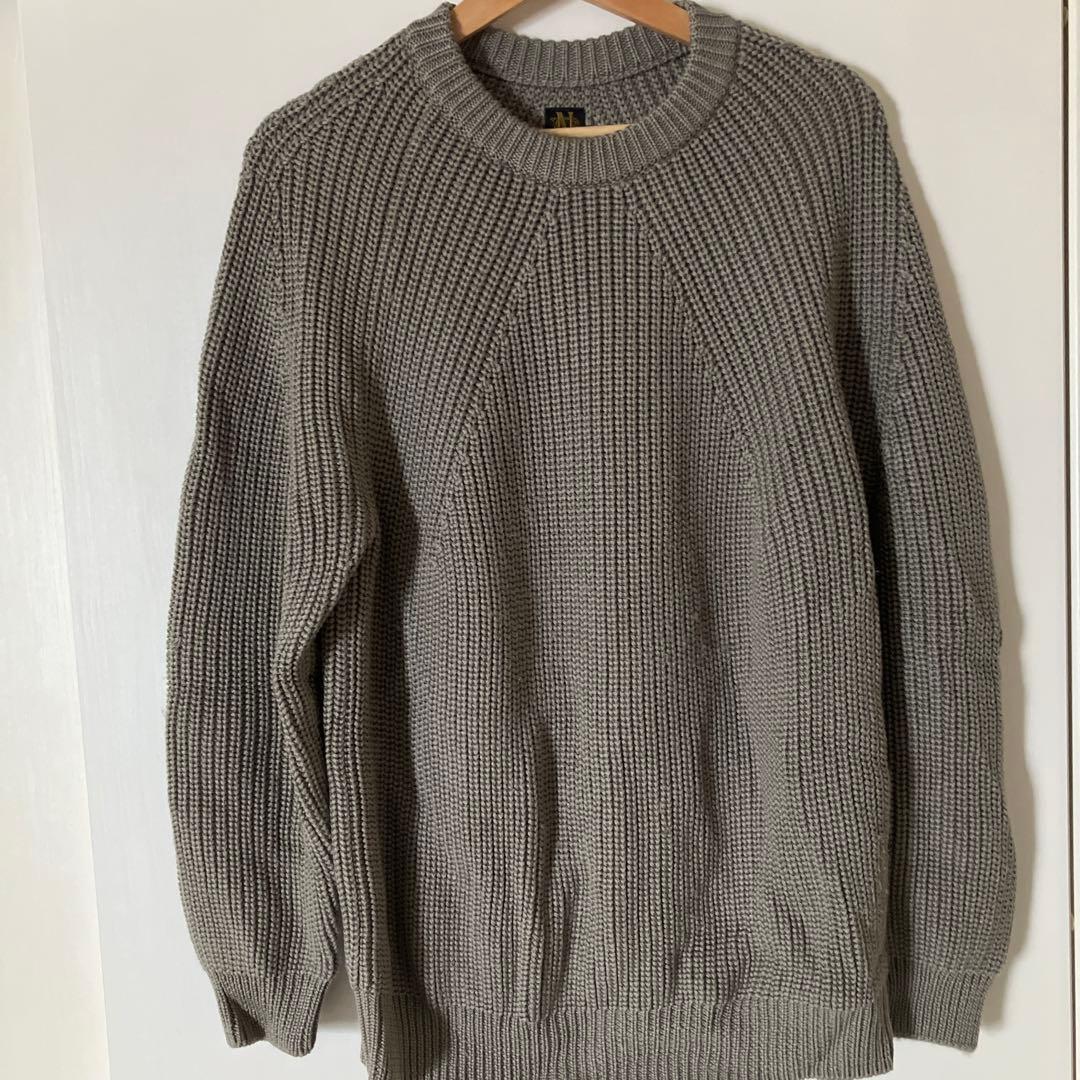 BATONER グレー ニットセーター サイズ2 2025AW】国内有数のファクトリーブランド『BATONER / バトナー』が