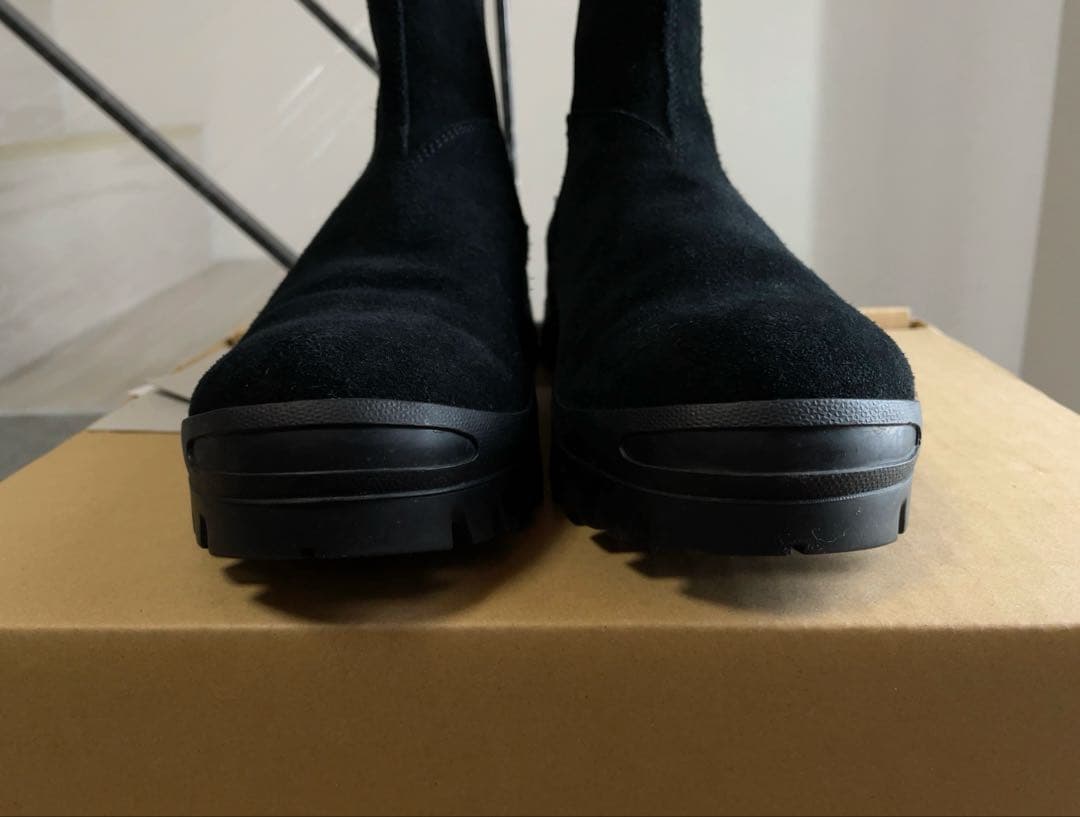 エンダースキーマ サイドゴア スエード ブーツ 26cm 黒 OVY KAJA