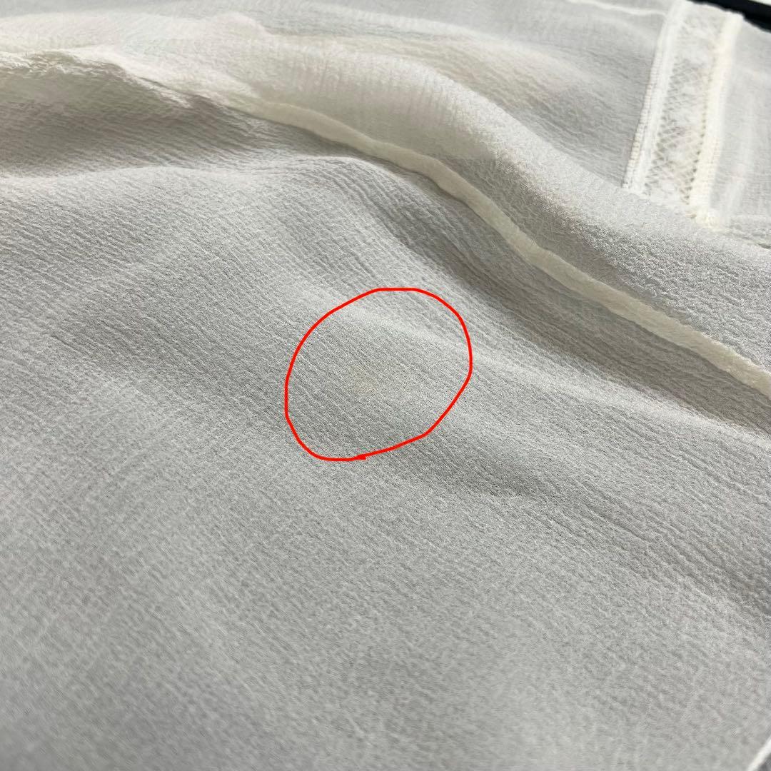 ココボタン✨ CHANEL シャネル フリルシアーシャツブラウス シルク 40