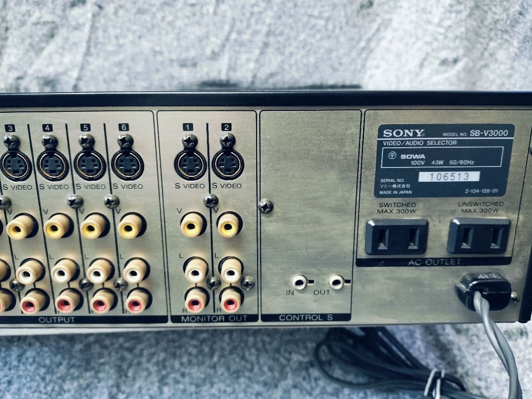 SONYソニー☆ビデオ オーディオセレクター/SB-V3000 VIDEO - メルカリ