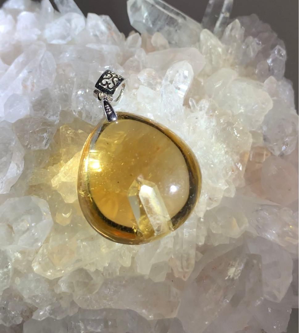 ⭐️祖師谷くん様 ⭐️ 非加熱シトリンクォーツインクォーツシトリン　ペンダントトップ ⭐️祖師谷くん様 ⭐️ 非加熱シトリンクォーツインクォーツシトリン