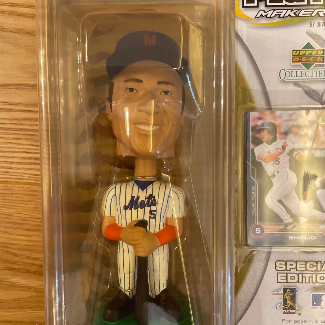 新庄剛 Tsuyoshi Shinjo ボブルヘッド + カードセット メッツ - メルカリ