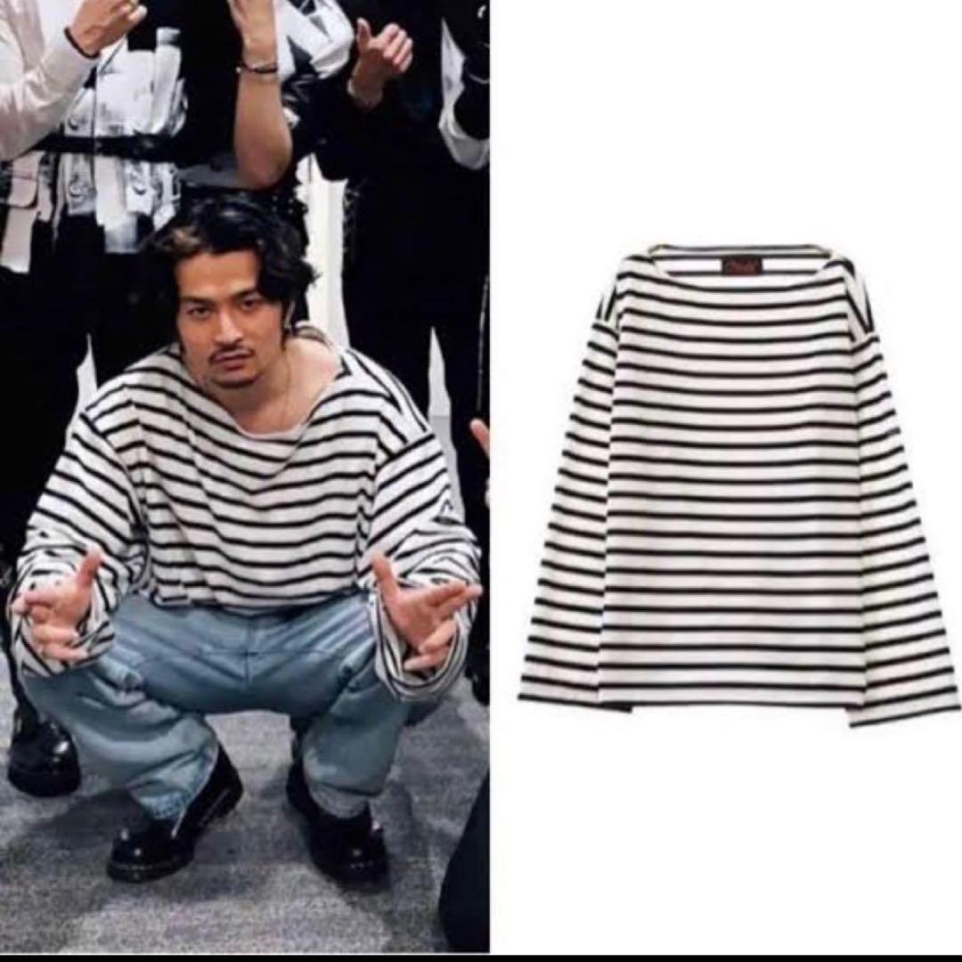 ［専用］常田大希 OUTIL ウティtricot aast woolバスクシャツ 常田大希着 ウティoutil TORICOT AAST WOOL バスクシャツ - メルカリ