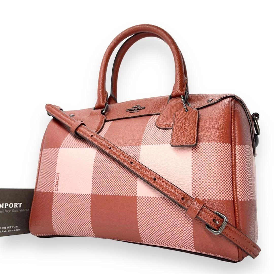 未使用級】コーチ 2WAYバッグ ショルダー チェック柄 F26146 - メルカリ