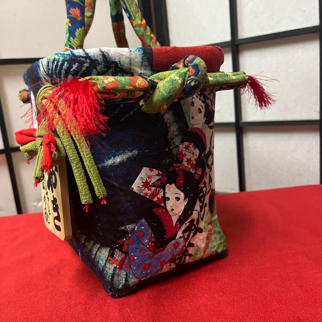 特別価格］大正ロマン 一閑張り バッグ かごバッグ ハンドバッグ 須藤