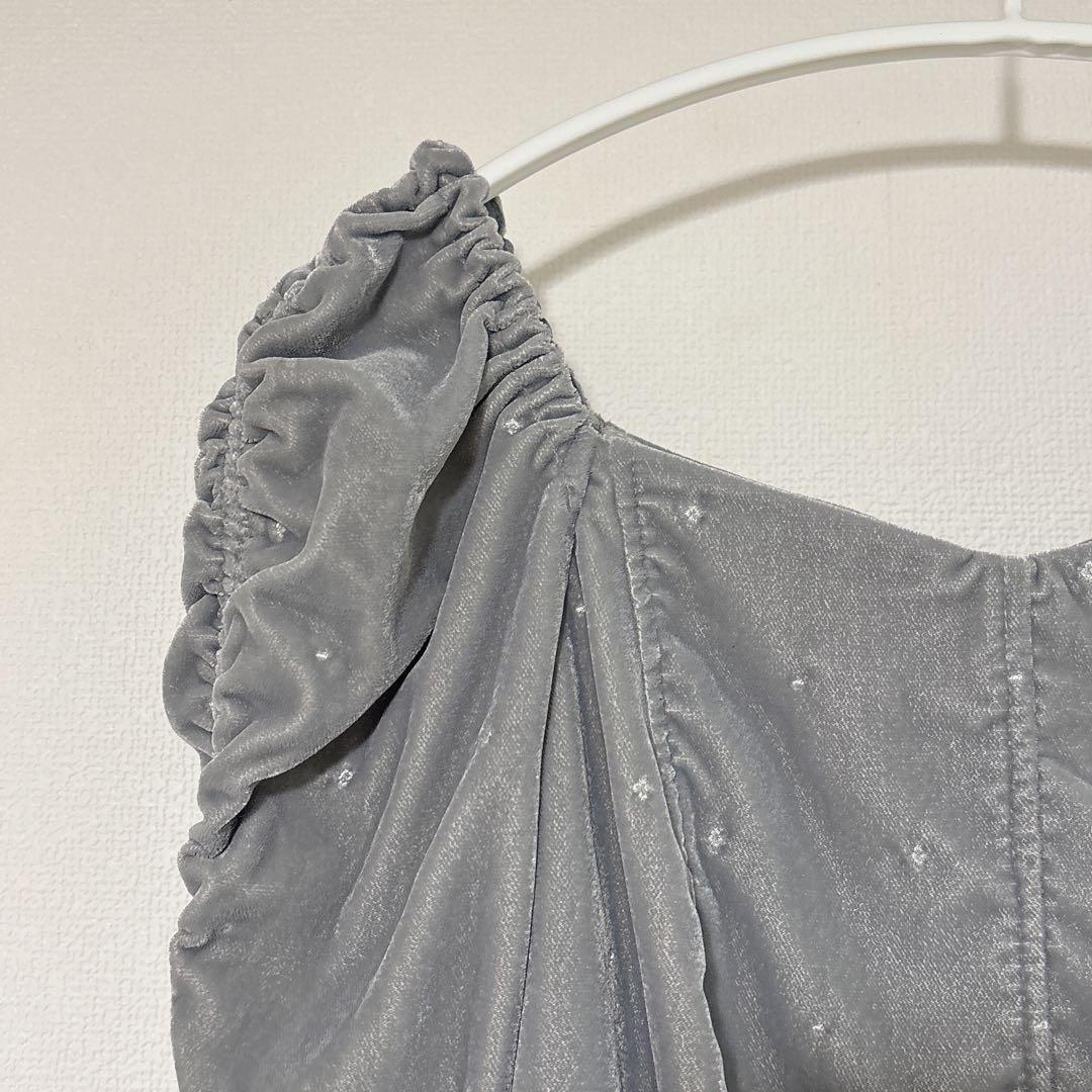 リランドチュール ベロア刺繍ペプラムブラウス ミント - メルカリ