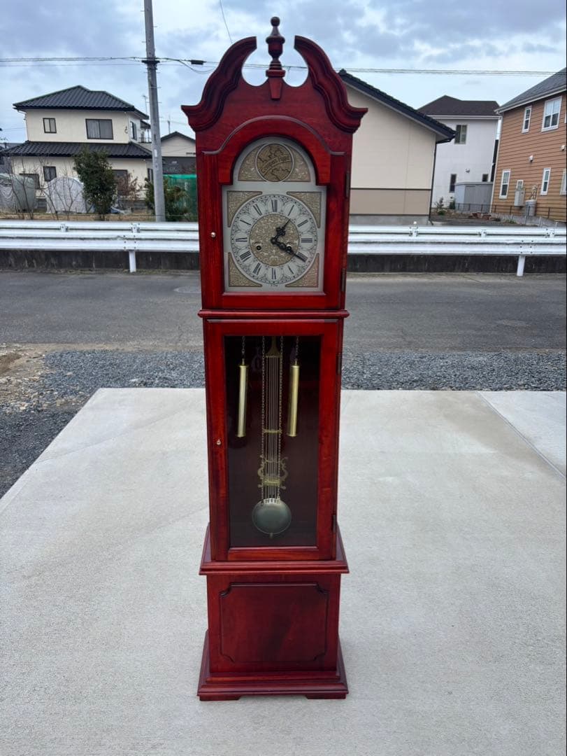 Tempus Fugit ホールクロック 柱時計 ゼンマイ式振り子時計 稼働品