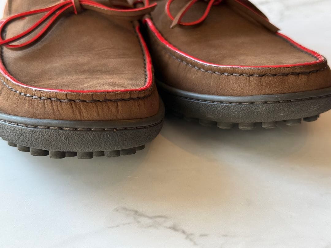 Lobb's スエード モカシン 靴 ブラウン 甲高 幅広