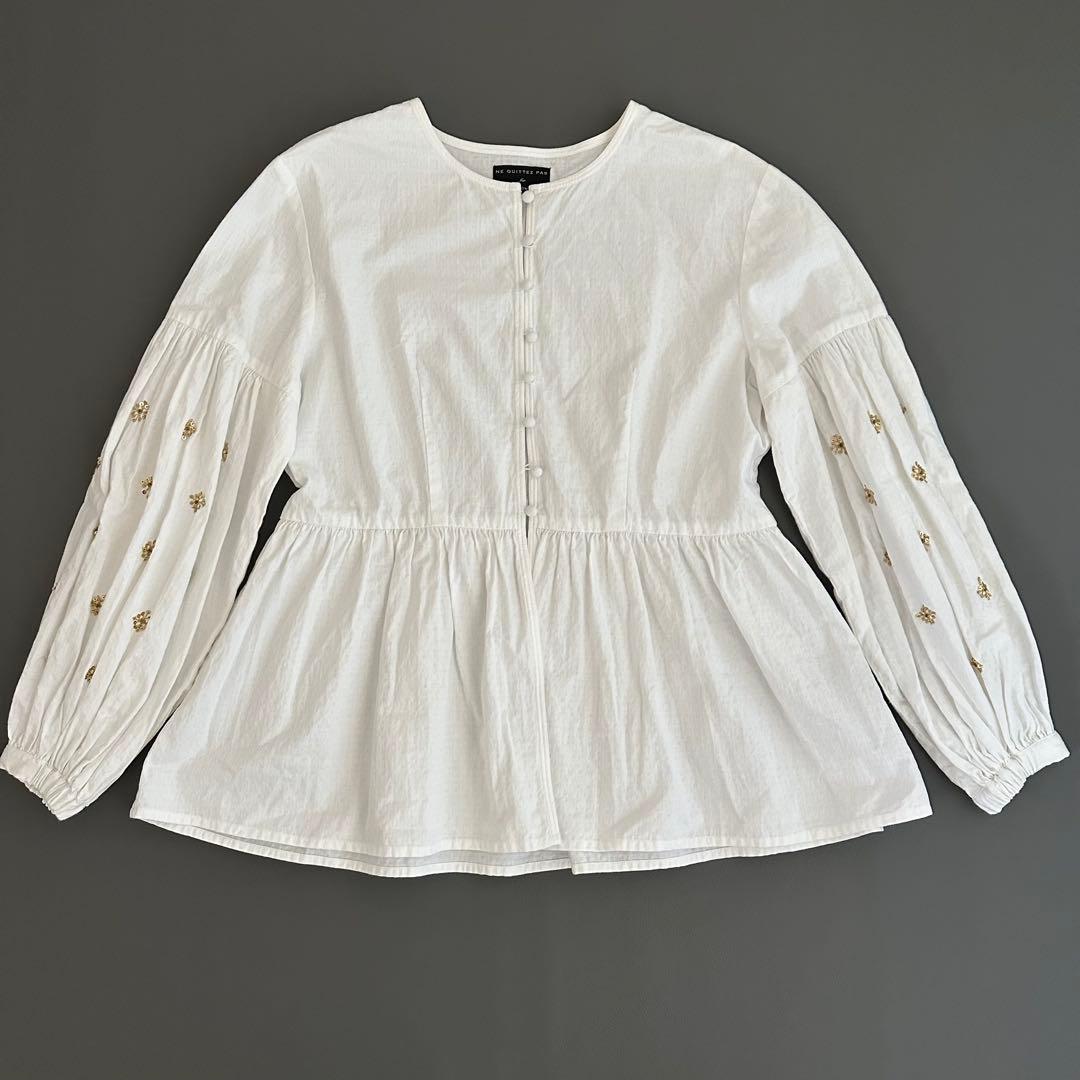 ヌキテパ TOMORROWLAND別注 スリーブビジューブラウス23SS 完売品