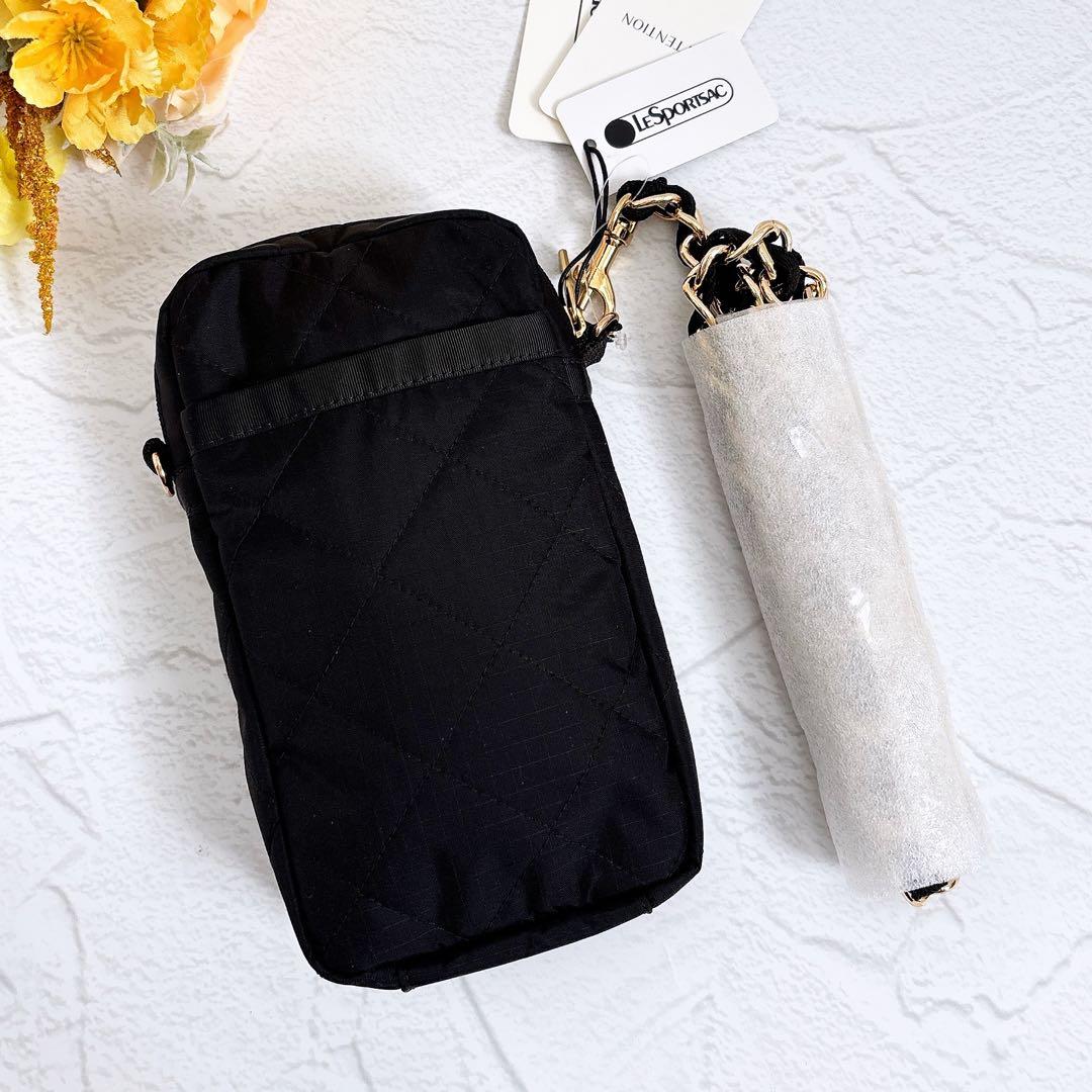 《新品》レスポートサック CHAIN MINI PHONE CRSBDY 黒