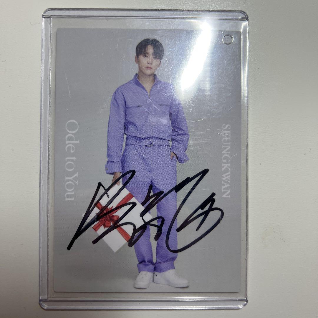 SEVENTEEN スングァン サイントレカ ODETOYOU SEVENTEEN スングァン 直筆サイン入り トレカ - メルカリ