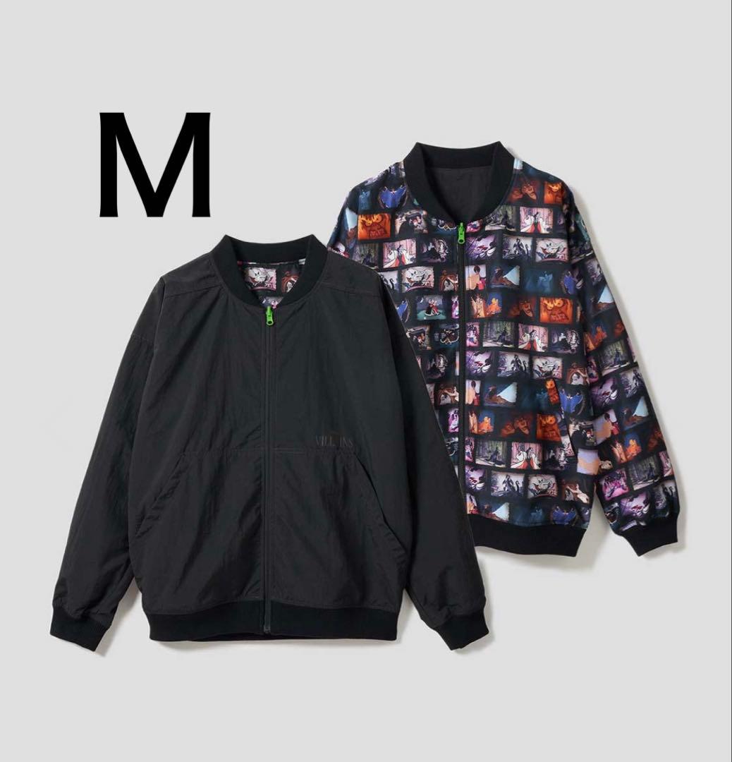 グラニフ　ディズニー ヴィランズ リバーシブル ブルゾンＭ☆新品タグ付 オマケ付 ヴィランズ シルエット｜リバーシブルブルゾン｜ユニセックス