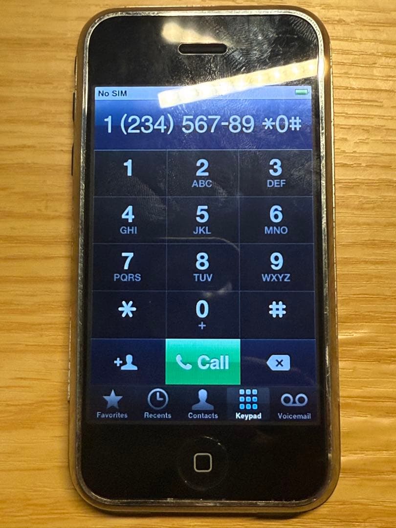 iPhone 2G 日本未発売 8GB 初代iPhone 第1世代 A1203