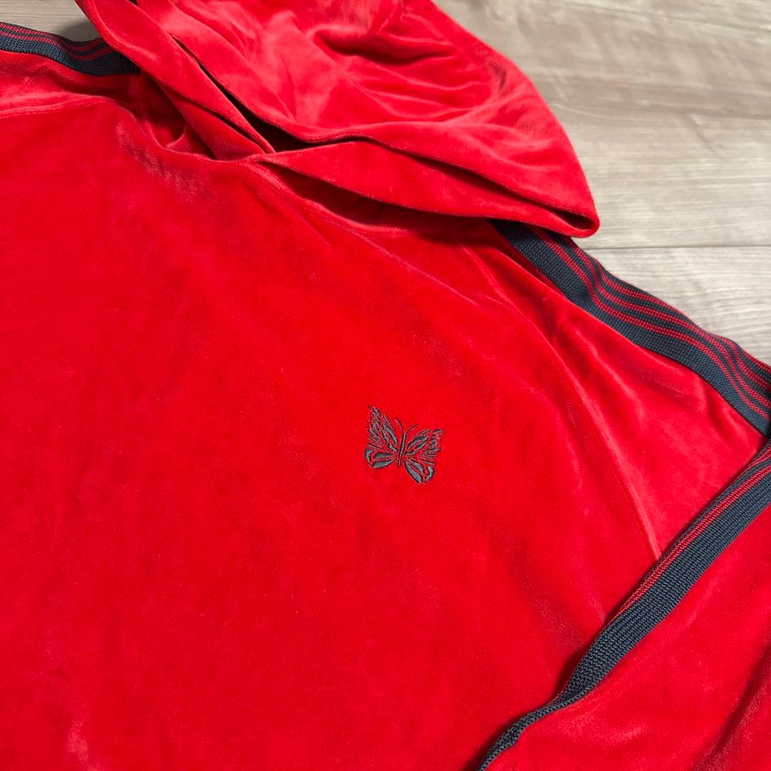 Needles セットアップ 赤 ベロア素材