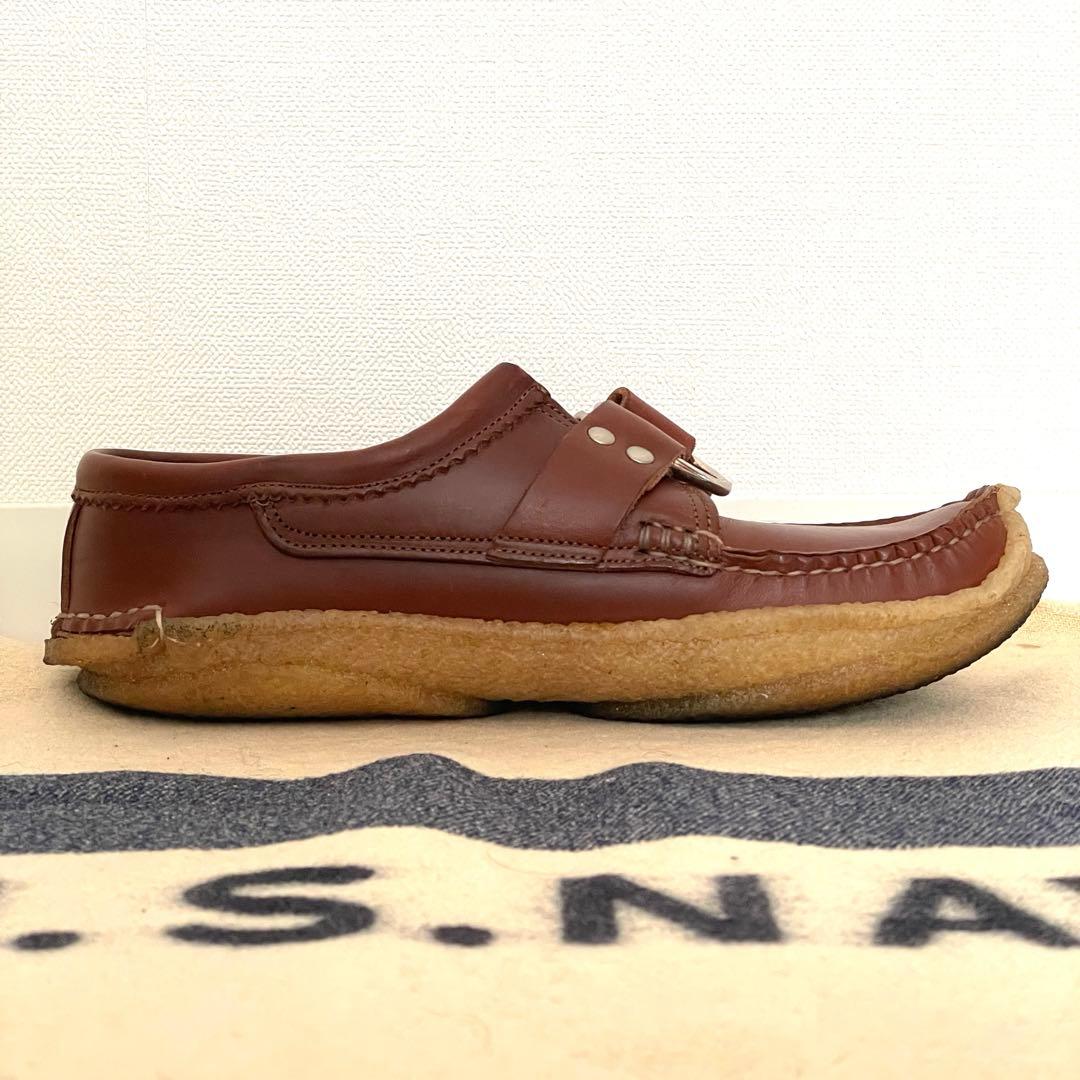 ユケテン センターリング モック モカシン レザー シューズ US8 26cm