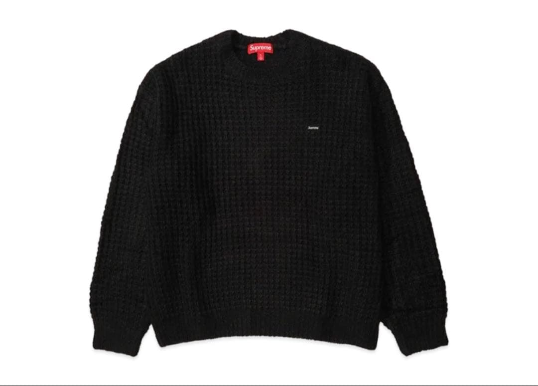 Supreme Small Box Waffle Sweater ブラック L - メルカリ