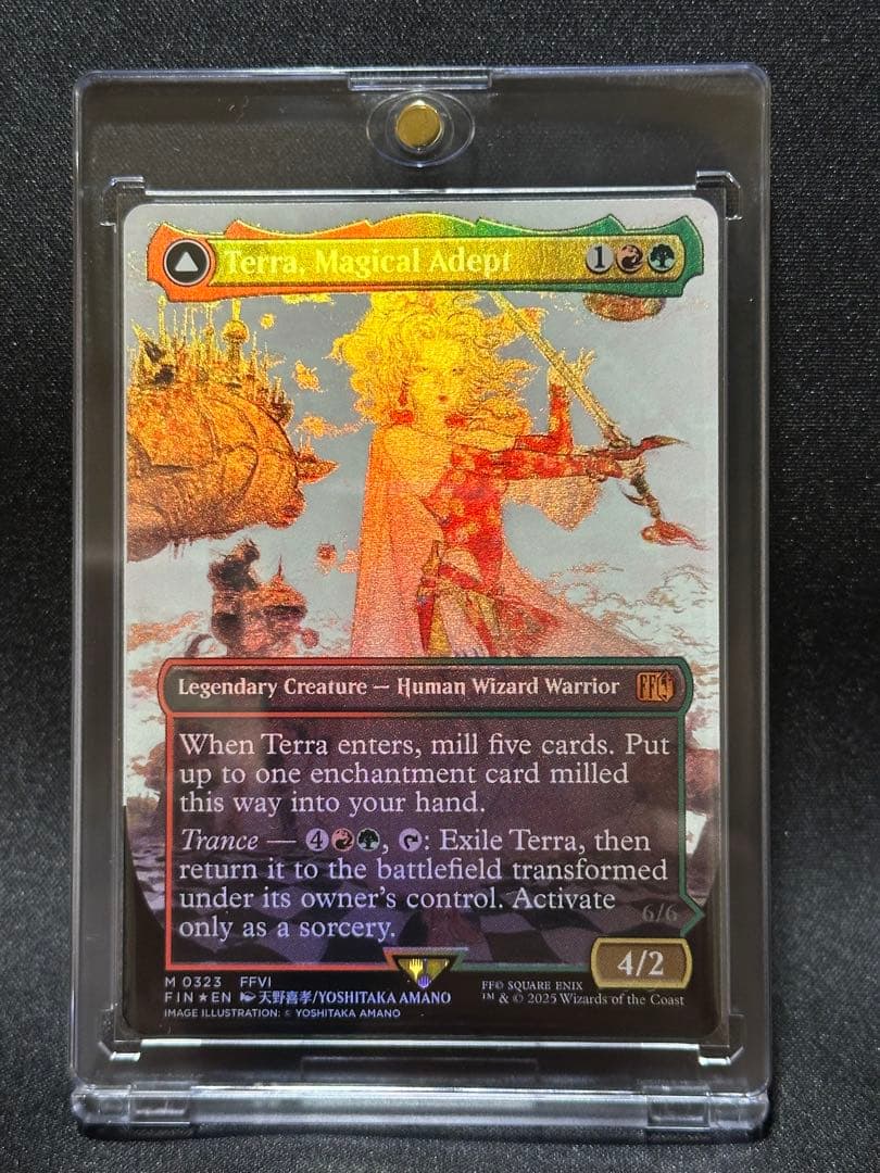 MTG Foil 魔導戦士、ティナ　英語 MTG ボーダーレス 天野喜考 MTG ff 魔導戦士、ティナ 天野喜孝 ギャザリング ボーダーレス 英語