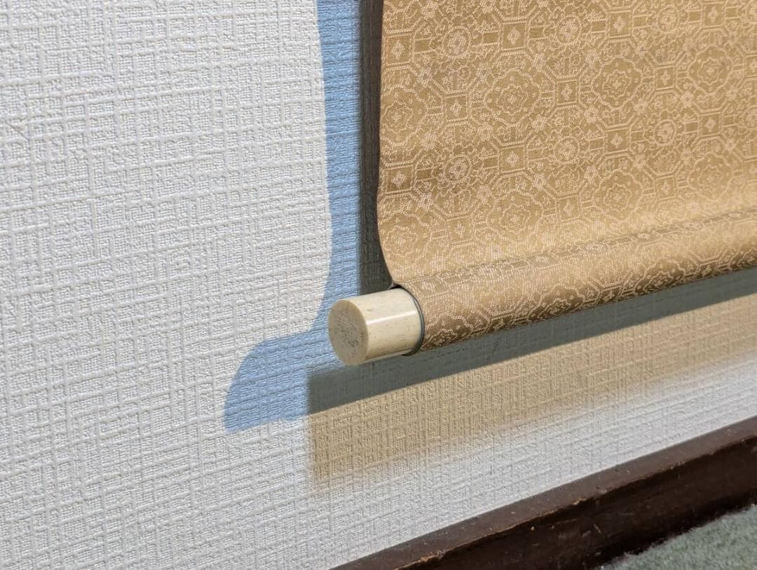 真作】掛軸 谷川紫鳳 竹花鳥図 花と小鳥の彩色画 日本