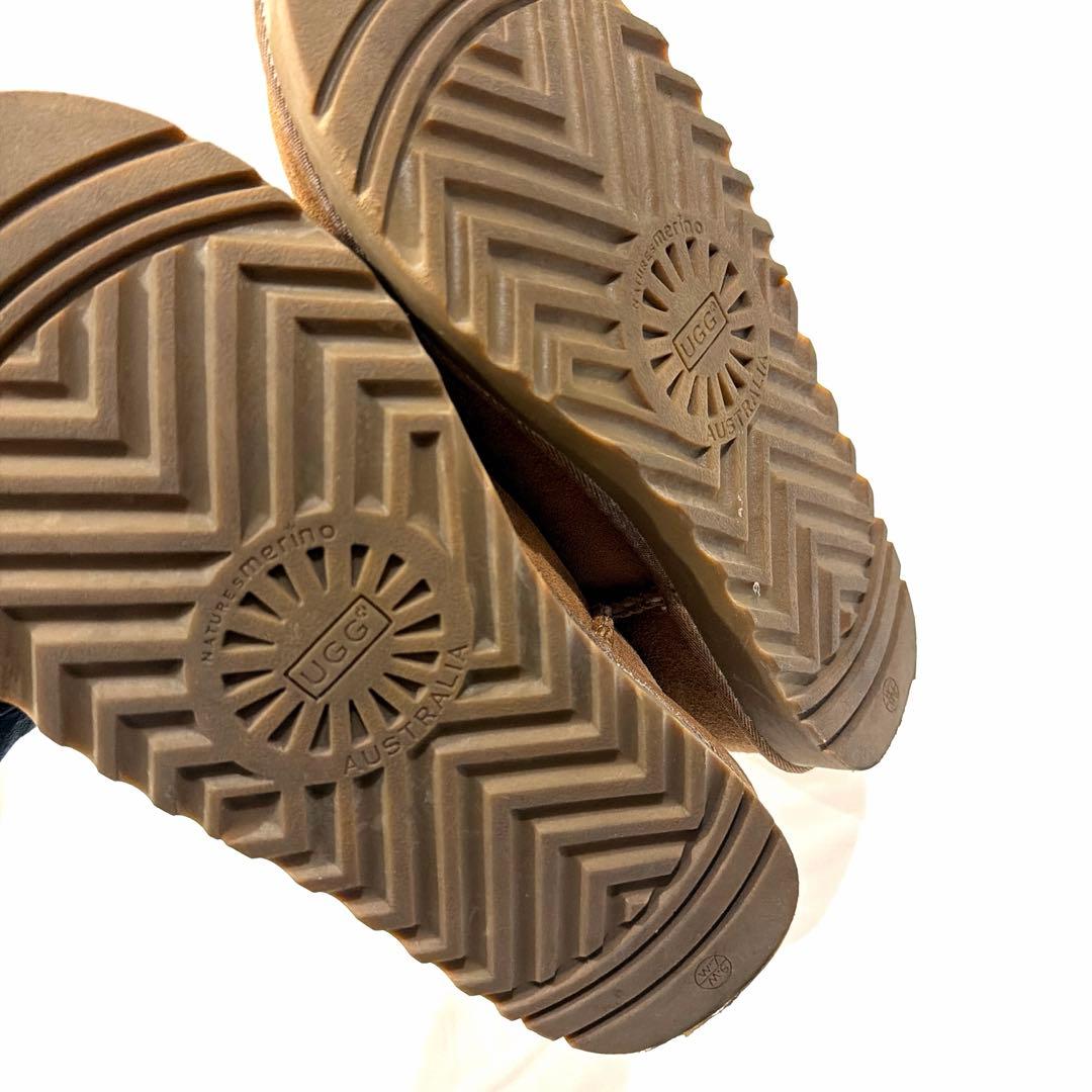 UGG オーストラリア　23.5〜24.0cm ブーツ　茶　ムートン