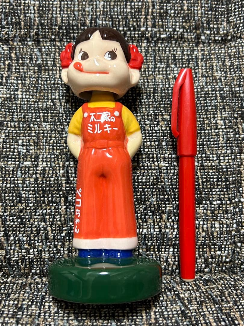 1959年頃のペコちゃん人形モチーフ】陶器製首ふりペコちゃん人形