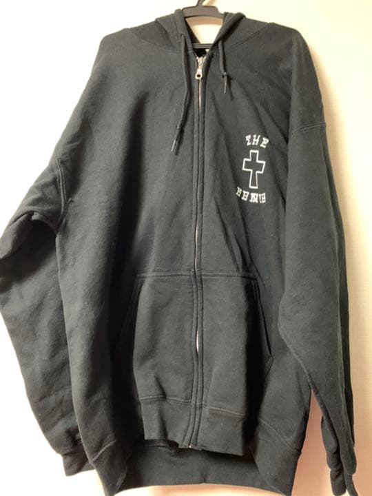 The 人気 BONEZ ジップ付きパーカー JSF ネイビージップパーカー