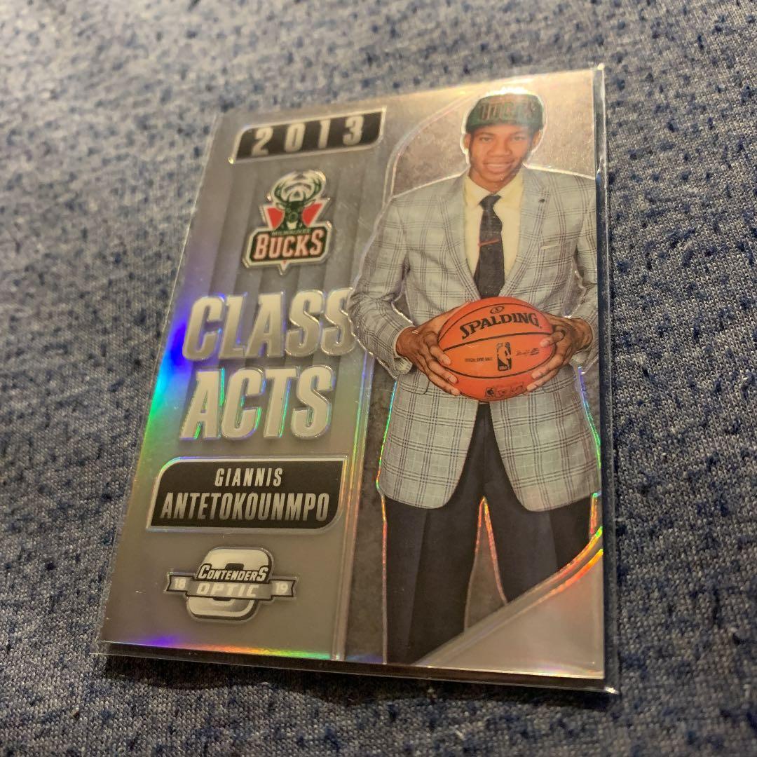 その他 Giannis Antetokounpo Silver Prizm Optic 2024-25 Panini Prizm Giannis Antetokounmpo Red White & Blue Prizm