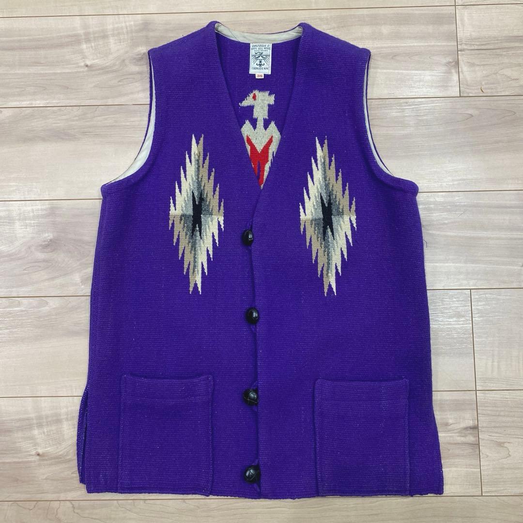 希少 オルテガ サンダーバード柄 38スクエア チマヨベスト ORTEGA'S