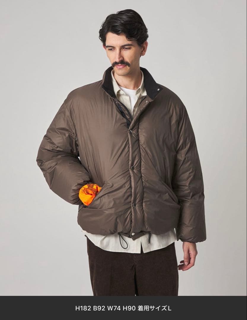 steven alan nanga別注 ダウンジャケット ダークブラウン 完売品