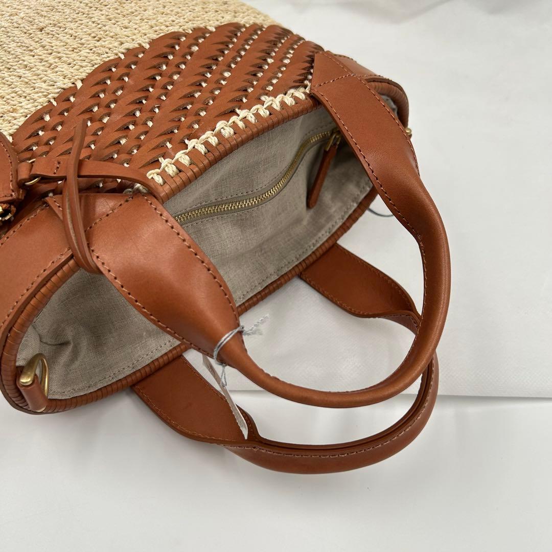 近年モデル✨極美品✨WAKO かごバッグ ハンドバック ラフィア タウンユース