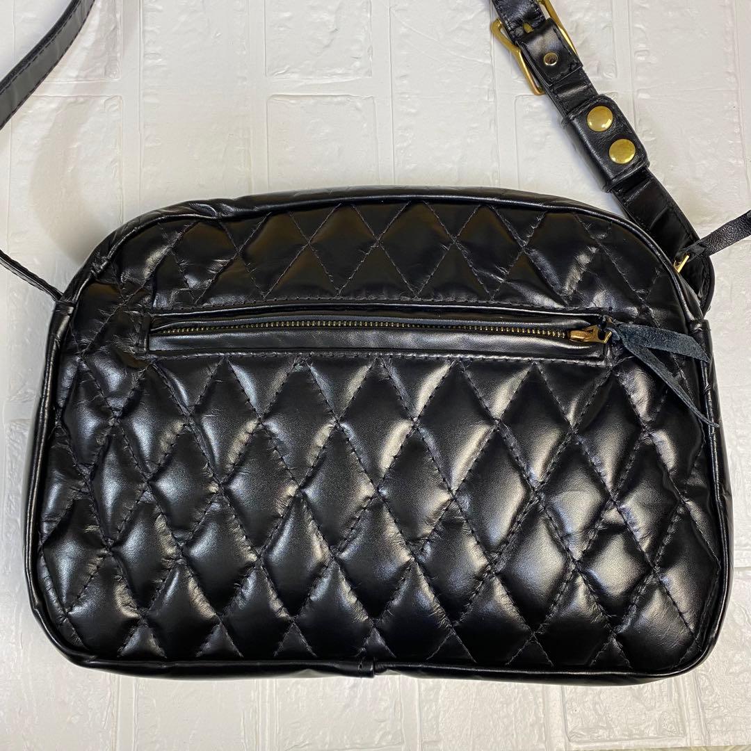 未使用級】ラングリッツレザー ショルダーバッグ シングル ガンパース