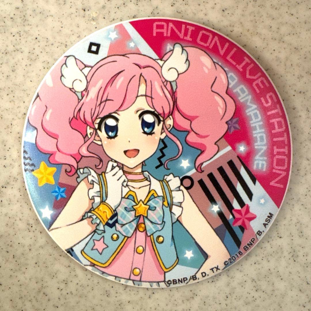 未使用美品 アイカツ 天羽まどか マグ缶バッジ アニオン アニon 限定品