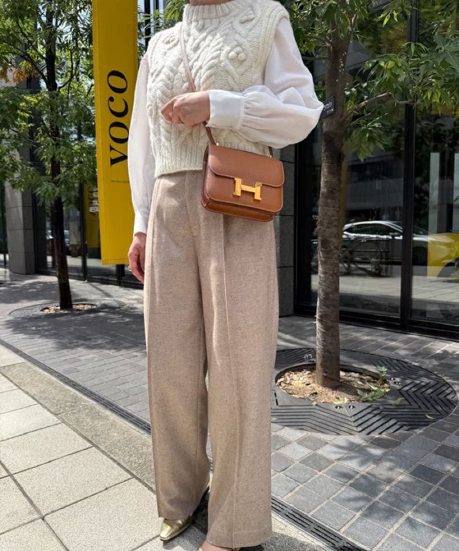 OHGA オーガ NEP TWEED PANTS ネップツイードパンツ - メルカリ