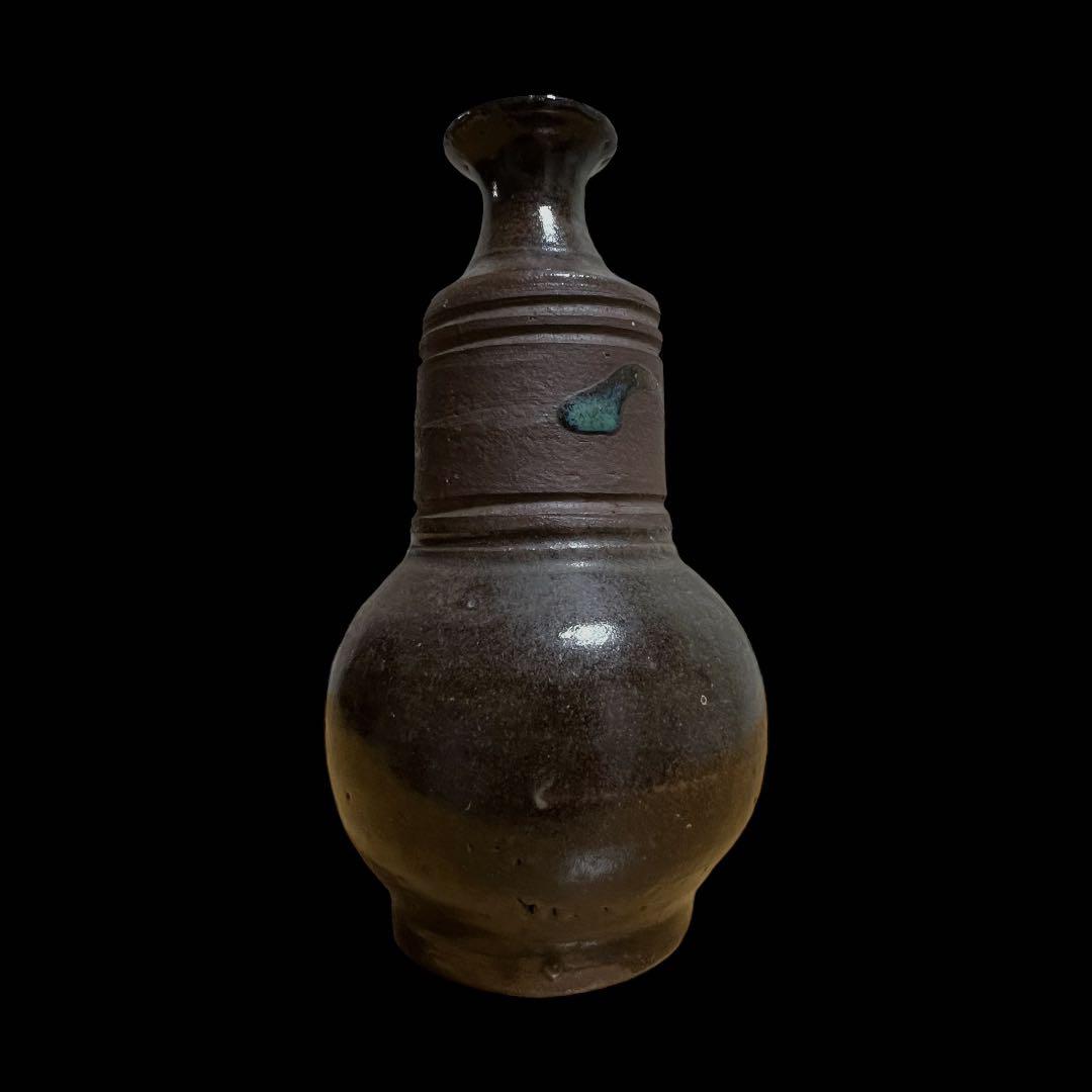 【SALE】《希少&美品》琉球王国時代 壺屋焼 渡名喜瓶 泡盛瓶 酒器 古陶