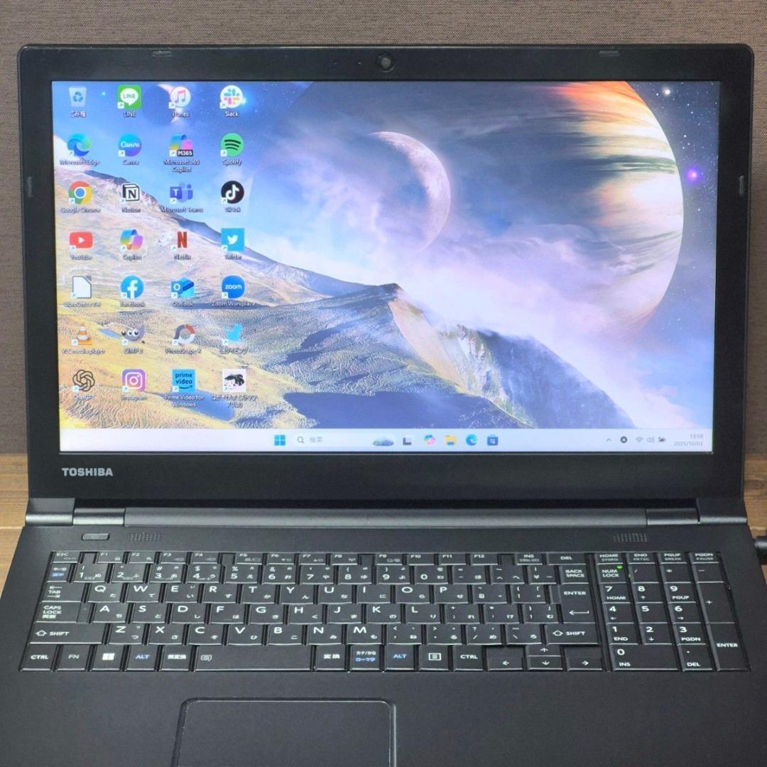 在宅ワーク 初心者向け設定済 Windows11 ノートパソコン SSD 159