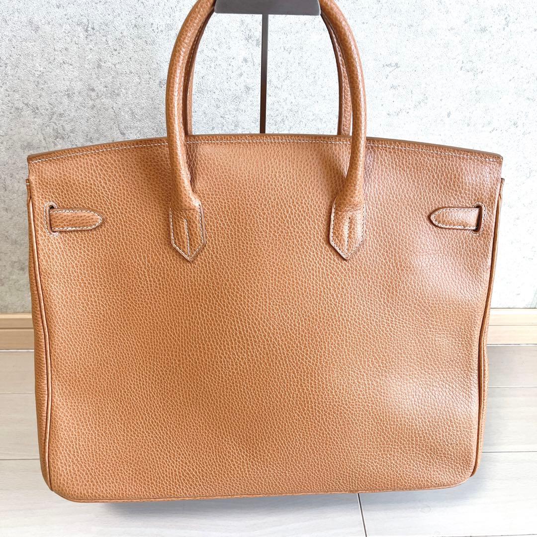 美品 EPONINE エポニーヌ バック レザー カデナ 南京錠 キャメル A4