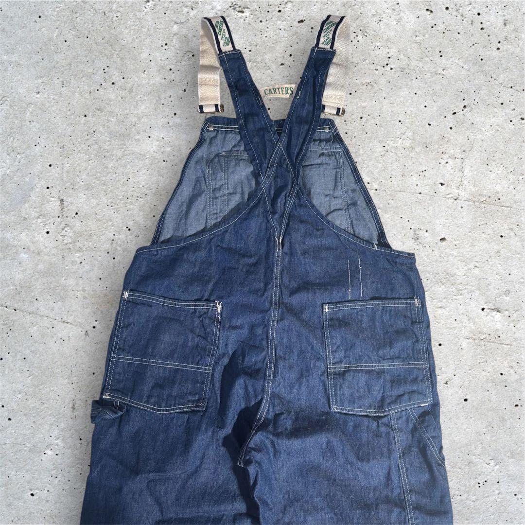 極美品 ビンテージ CARTER'S ガチャポケ 耳付 デニム オーバーオール