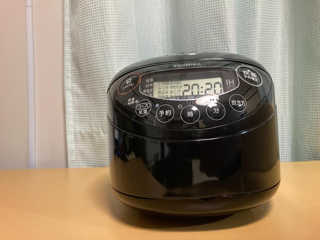 ★美品★ TOSHIBA RC-6XM IH炊飯器 黒 0.63l 2021年製