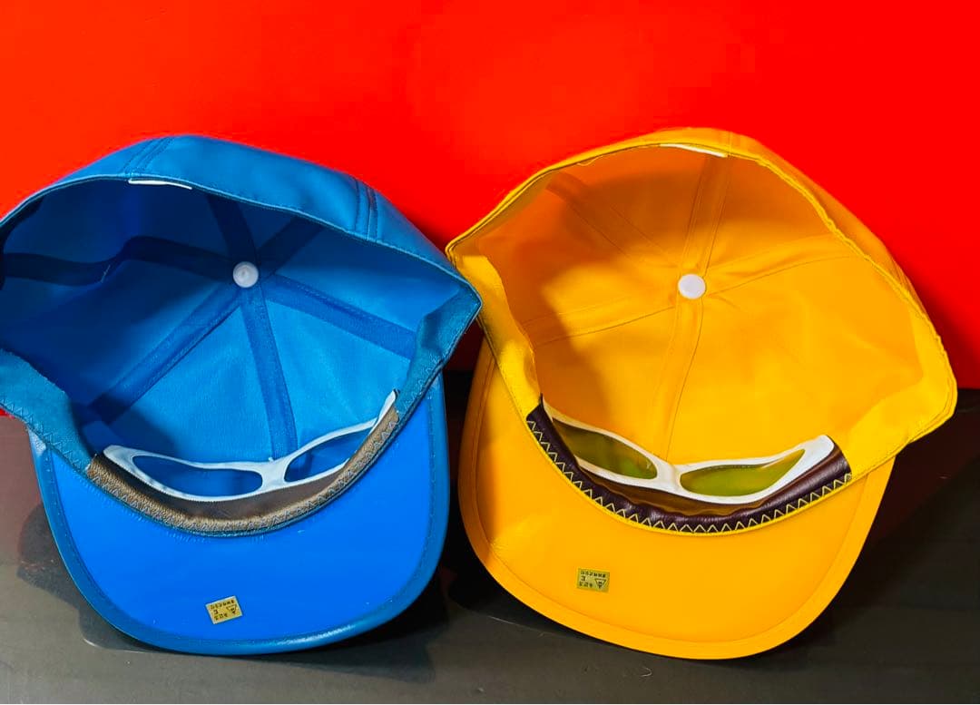 デッドストック 激レア 電撃戦隊 チェンジマン 帽子 青 黄色 - メルカリ