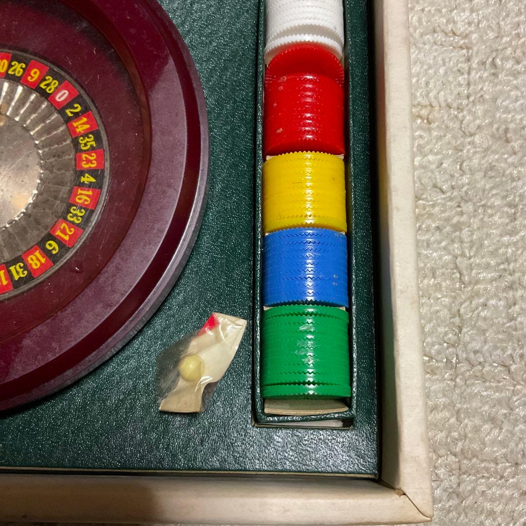 ルーレットゲーム 玩具のはなやま製。昭和レトロ。【箱破れ有り、予備