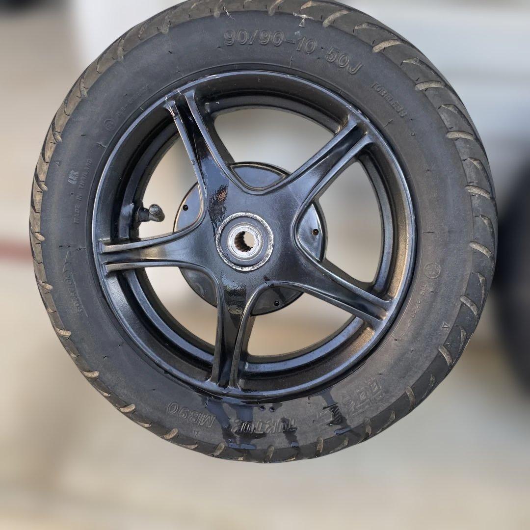 ヤマハジョグZR スポーツ用ホイール 90/90-10 5本スポーク 前後セット