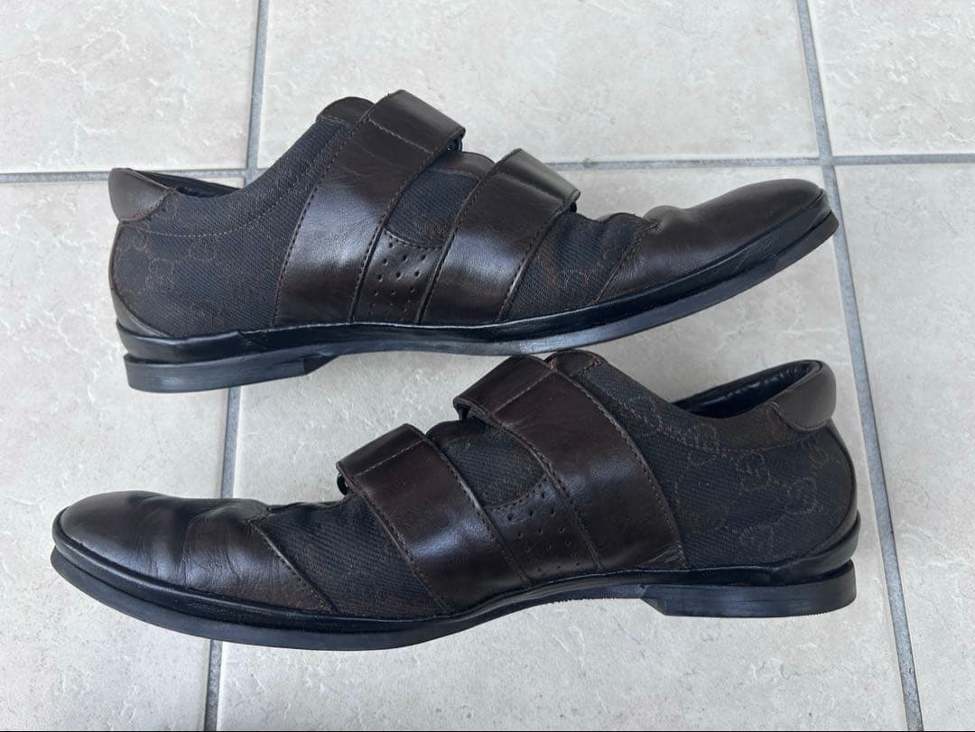 グッチ シューズ ビジネス 靴 トムフォード期 GG柄 メンズ42