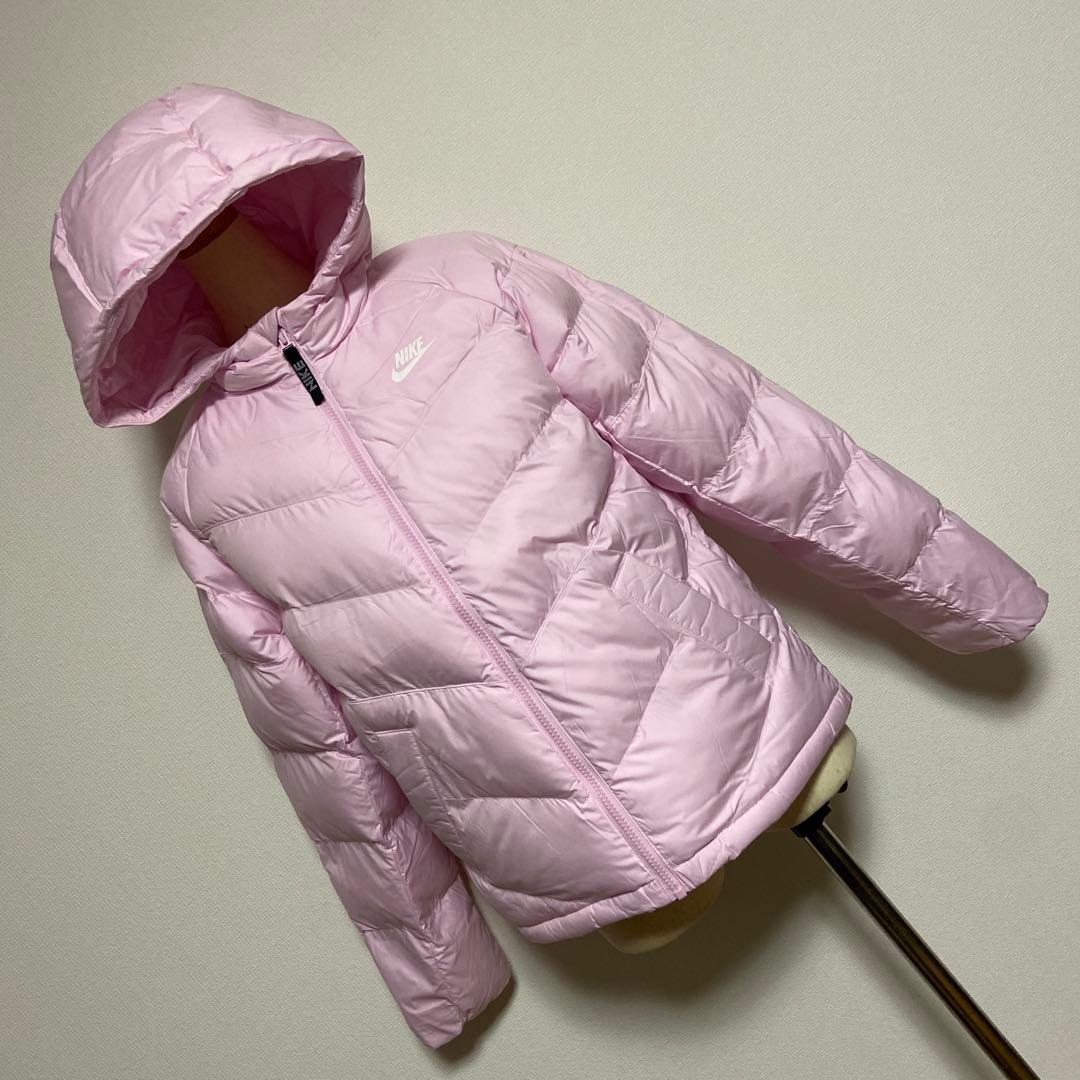 NIKEナイキ☆暖かダウンジャケット 可愛いピンク！キッズ160㎝ 新品