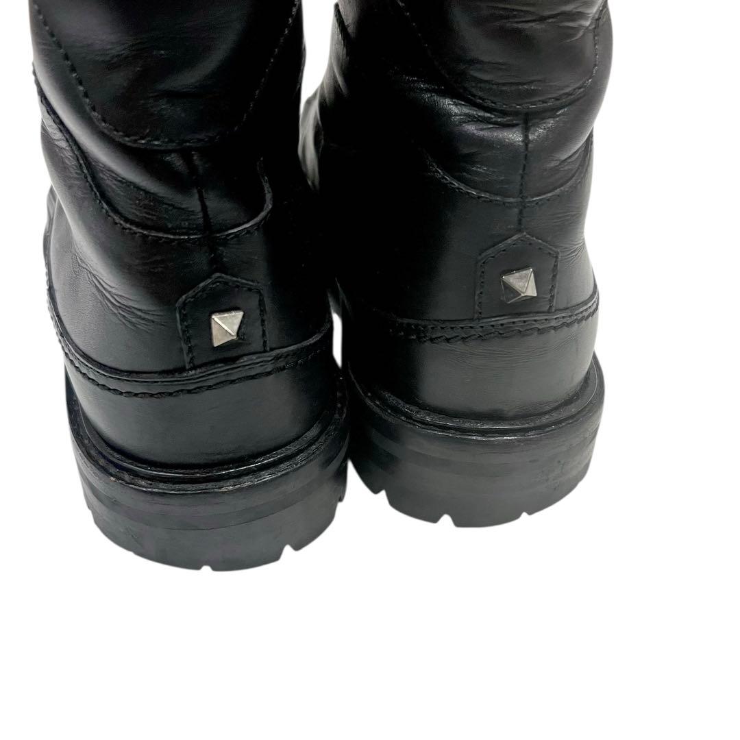 VALENTINO スタッズ レースアップ ワークブーツ - メルカリ