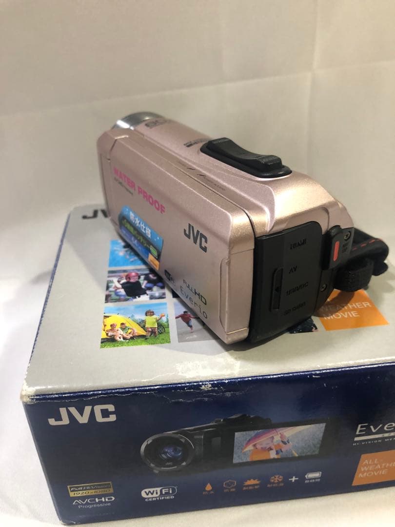 ジャンク品】JVC Everio ビデオカメラ 本体 ピンク - メルカリ