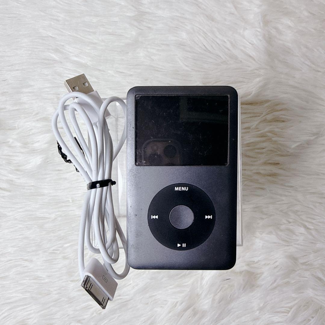 Apple iPod classic 120GB ブラック 稼働品 充電ケーブル - メルカリ
