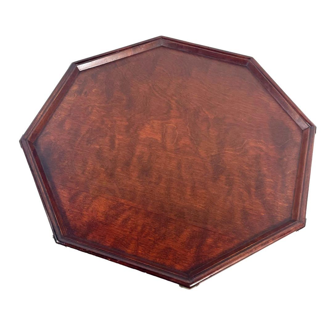 HR276 【レア】松本民芸家具 八角膳 ミズメザクラ 飾り台 花台 座卓机