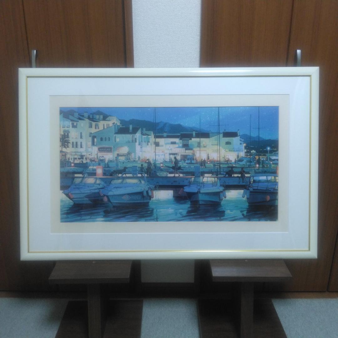 笹倉鉄平　プエルトバヌス　中古　大判額装アートポスター p010_2309deal.jpg