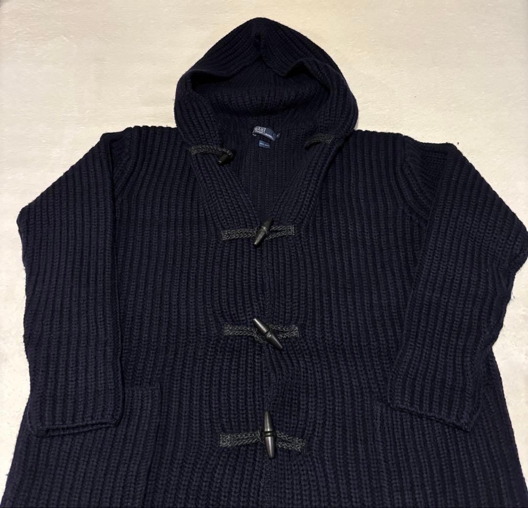 ポロラルフローレン ヴィンテージ ロング ウールニットダッフルコート ポロラルフローレン ヴィンテージ ロング ウールニットダッフルコート