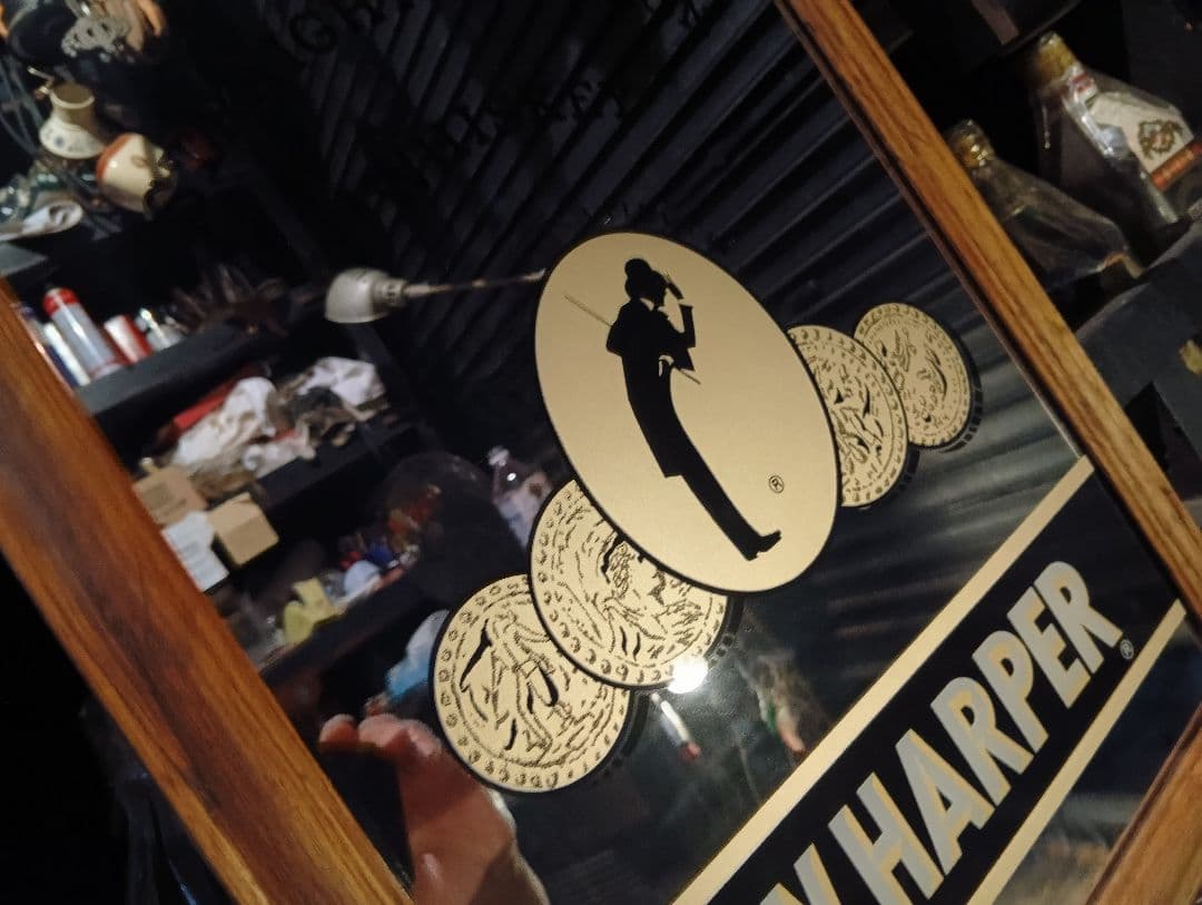 非売品　ノベルティ　1980's　i.w.harper　ウッド　パブミラー