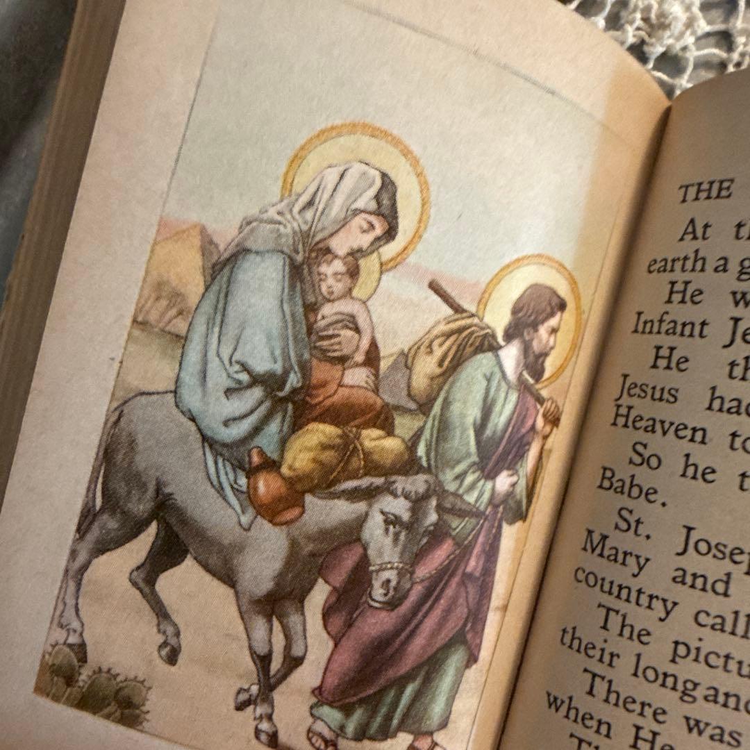 1940年アンティーク美しいmissel聖書セット ジャンクジャーナル洋書